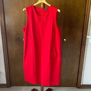 Size 18W, red Sheath dress
